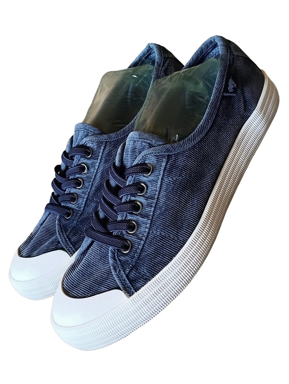 🖤 Rocket Dog Cheery Blue Corduroy Sneakers Womens 5 Shoes Slip-on Low Top